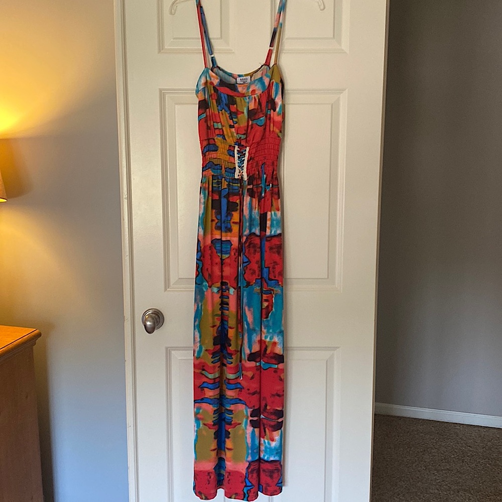 Beautiful watercolor sun dress